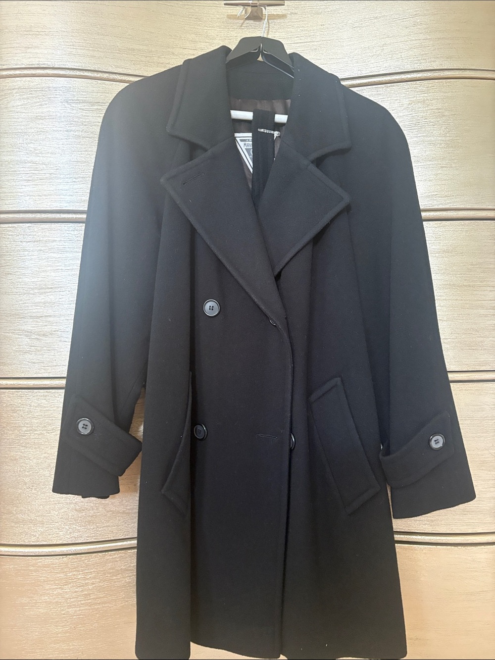Black Mid Length Pea Coat